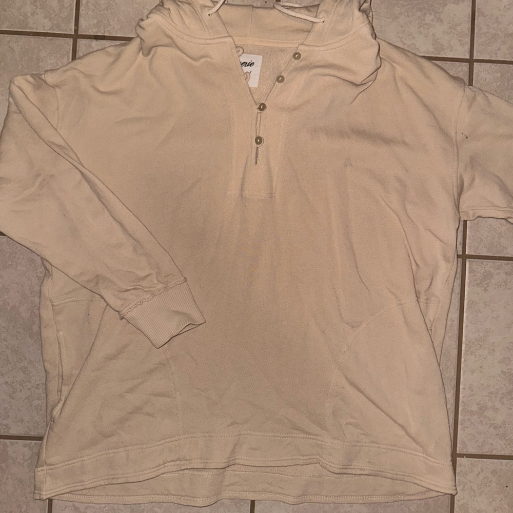 Aerie, Lightweight Tan Oversized Sweatshirt, Size Small
